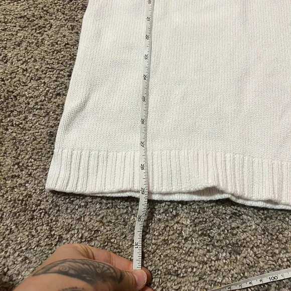 Gymboree Fair Isle Sweater Shirt Dress Girls Cable Knit Pattern Boho Warm White - Picture 4 of 9